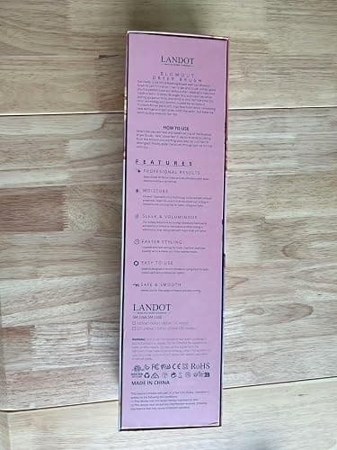 LANDOT 4-in-1 Blow Dryer Brush for Thick & Coarse Hair, Powerful Blowout Brush Styler with 60mm Oval Barrel,Fast Hair Drying & Frizz Control for Salon-Smooth and Manageable Hair at Home thumbnail 11