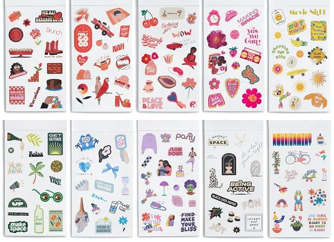 ban.do Sticker Book with Over 700 Assorted Stickers and 35 Sheets with Fun/Colorful/Aesthetic Pack for Scrapbooking Planners or Journals, Issue 7 thumbnail 4