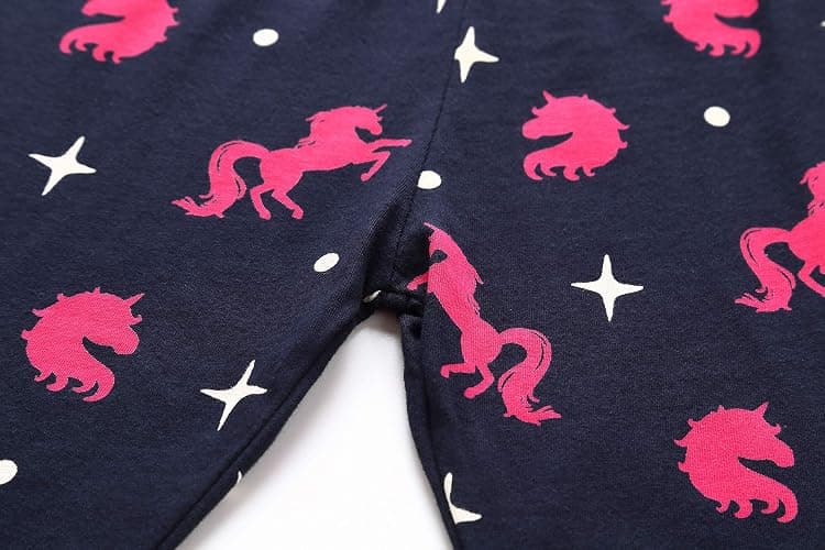 RKOIAN Little Girls' Long Sleeve Pajamas Sets Toddler 100% Cotton Pjs Kids Sleepwears thumbnail 5