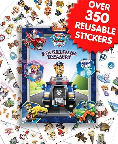 Paw Patrol Sticker Book Treasury - Activity Books for kids, 350 reusable stickers, 96 pages of fun thumbnail 8