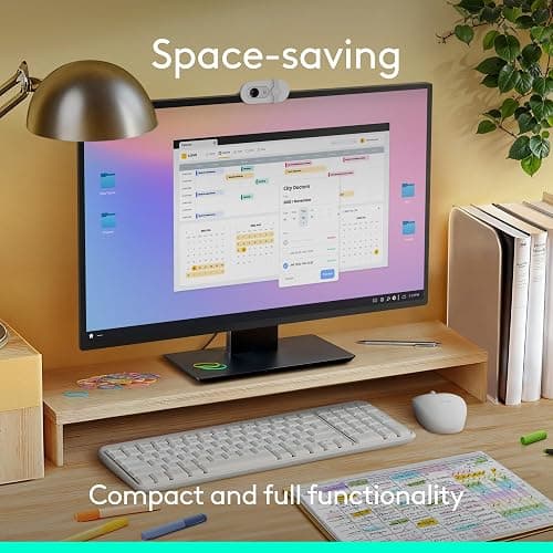 Logitech MK250 Bluetooth Wireless Mouse and Keyboard Combo: Fast & Easy Connectivity, Compact Wireless Keyboard, Ambidextrous Mouse, Durable Build - Windows/MacOS - White thumbnail 5
