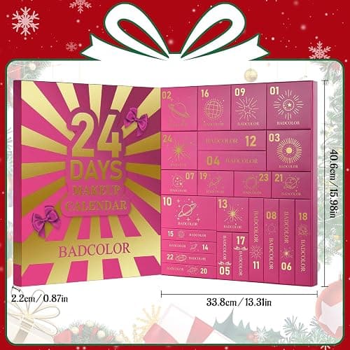 Makeup Advent Calendar 2026, 24 Days Christmas Countdown Calendar Gift Kit, Xmas Holiday Festival Cosmetic Makeup Set with 24 Full Makeup Surprises for Women, Teen Girls & Beauty Lovers thumbnail 8