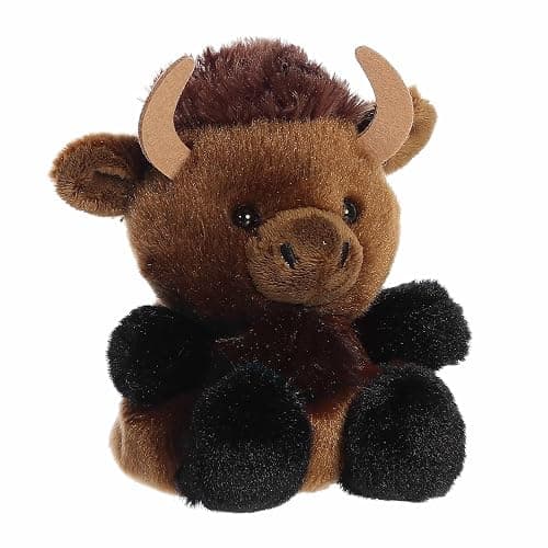 Aurora® Adorable Palm Pals™ Billy Bison™ Stuffed Animal - Fun Collectible Plush for Kids and Adult Collectors - Perfect for Decorating Rooms and Birthday Gifts - Brown 4 Inches thumbnail 2