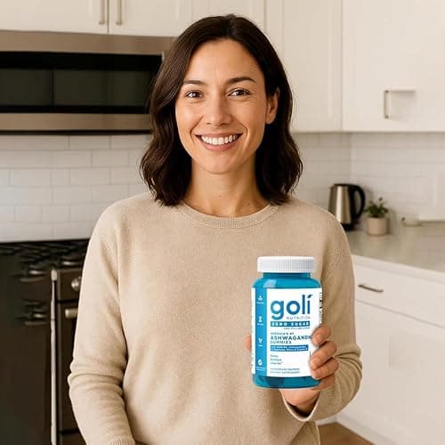 Goli Zero Sugar Ashwagandha Gummies with KSM-66, L-Theanine, Maca and Vitamin D - No Sugar Alcohols - Vegan, Keto-Friendly, Non-GMO thumbnail 8