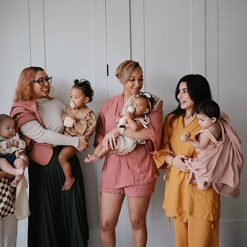 mushie Extra Soft Baby Blanket | Cotton and Elastane Ribbed Receiving Blanket, Swaddle, Stroller | 35x35 Inch (Blush) thumbnail 6