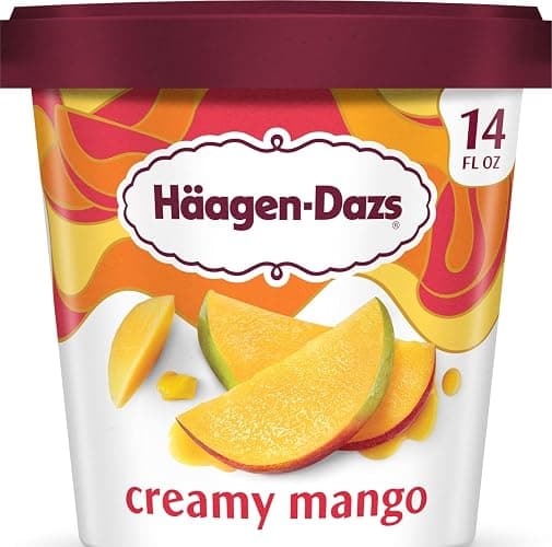 Haagen-Dazs Ice Cream, Mango, 14 oz (Frozen) - Image 1