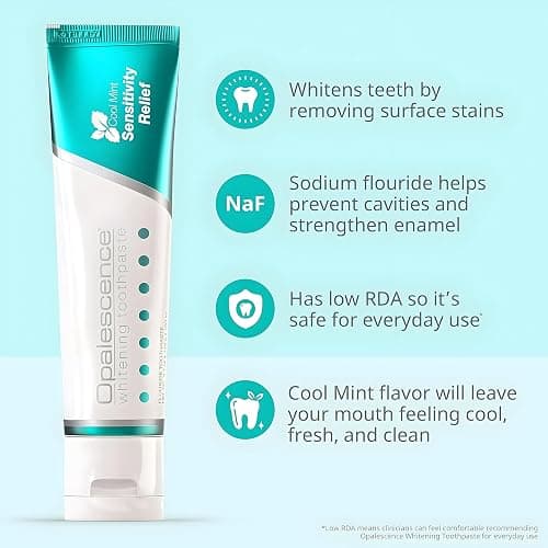 Opalescence Teeth Whitening Bundle - Opalescence Go 15% Hydrogen Peroxide Prefilled Trays (10 Trearments) and Sensitive Whitening Toothpaste 4.7 Onz - Mint Flavor 5194-5167 thumbnail 7