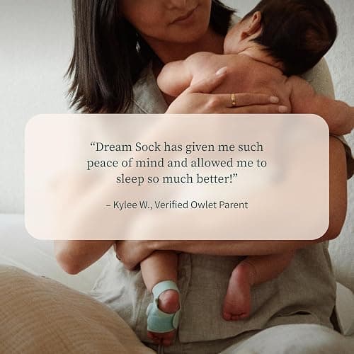 Owlet Dream Sock® - FDA-Cleared Smart Baby Monitor - Track Live Pulse (Heart) Rate, Oxygen in Infants - Receive Notifications - Mint thumbnail 9