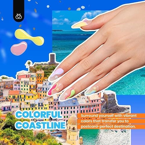 Beetles Winter Gel Polish Kit - 36 Colors Nail Kit Pink Purple Cat Eye Polish Set With 4pcs Base and Glossy Matte Glitter Top Coat Travel Diary Soak off Uv Gel Manicure Gift for Women thumbnail 2
