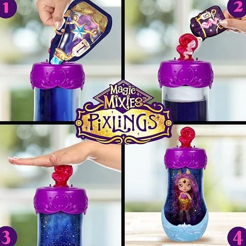 Magic Mixies Pixlings Deluxe Pack, Pippa The Firehorse Pixling. Now with Shimmer Reveal thumbnail 4