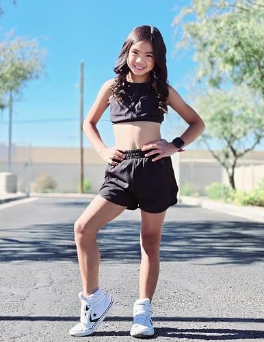 Zaclotre Girls Athletic Shorts with Zipper Pockets 2 in 1 Kid Workout Running Volleyball Soccer Shorts with Liner thumbnail 7