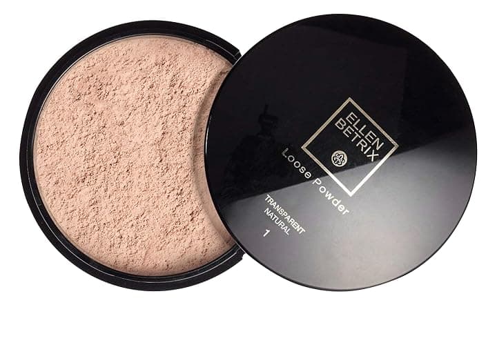Ellen Betrix Loose Powder Transparent Natural 1, Transparentes Fixing Powder für ein mattes Finish, Mit praktischer Puderquaste und cleverem Dosierer, 15 g (1er Pack) thumbnail 5