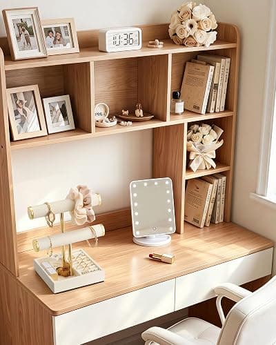 Lolalet 2-Tier Bracelet Holder Organizer, PU Jewelry Display Stand -Beige | Easy-Clean Jewelry Holders with Storage Tray for Ring, Space-Saving Watch Rack for Vendors, Room Decor, Gift for Girls Women thumbnail 8