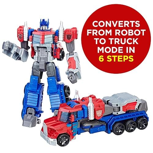 Transformers Toys Heroic Optimus Prime Action Figure - Timeless Large-Scale Figure, Changes into Toy Truck - Toys for Kids 6 and Up, 11-inch (Amazon Exclusive) thumbnail 2