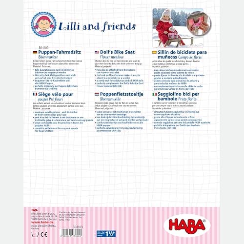 HABA Soft Doll Bike Seat – Baby Doll Accessories for Toddler and Seat Attachment for Scooters, Trikes & Bikes for Toddlers 18+ Months, Fits Most Plush Toys Up to 15” thumbnail 7