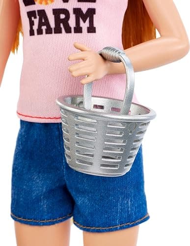 Barbie Chicken Farmer Doll, Red-Haired, and Playset with Henhouse, 3 Chickens, 2 Chicks and More, Career-Themed Toy for 3 to 7 Year Olds (Amazon Exclusive) thumbnail 4