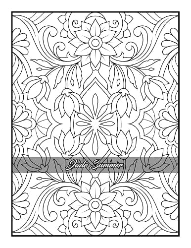 100 Amazing Patterns: An Adult Coloring Book with Fun, Easy, and Relaxing Coloring Pages thumbnail 9