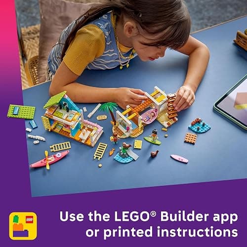 LEGO Friends Beach House with Seals Building Toy for Girls & Boys - Pretend Play Set for Kids, Ages 7+ - W/3 Minidolls, 2 Toy Animals, & Accessories - Gift Idea for Birthdays - 42699 thumbnail 6
