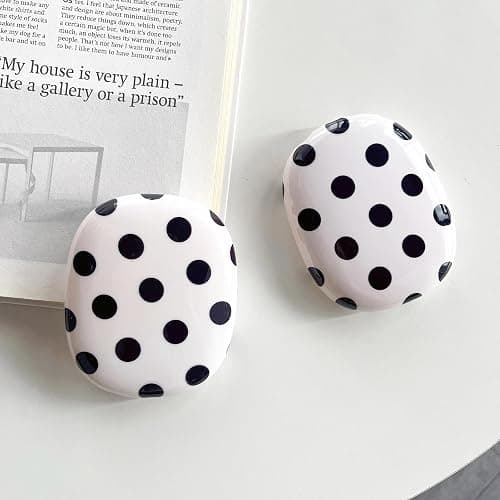 Case Compatible with AirPods Max Headphones, Soft TPU Cute Polka Dots Pattern Anti-Scratch Protective Ear Cup Covers Headphone Cases for Woman Kids thumbnail 3