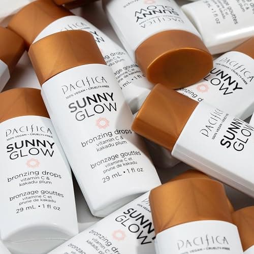 Pacifica Sunny Glow Liquid Face Bronzer Drops - Face Makeup Bronzing For Face & Cheeks for Instant Sun-Kissed Glow - Vitamin C & Glycolic Acid Infused Liquid Bronzer Illuminating Highlighting Clean thumbnail 22