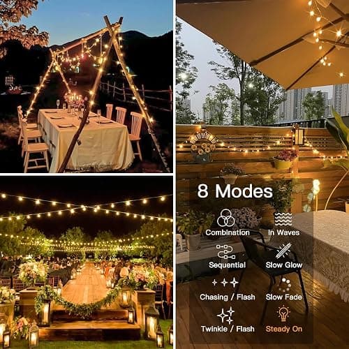 suddus String Lights for Bedroom, 33ft 100 Led Connectable Globe String Lights Indoor, Hanging Fairy Lights Plug in with Remote for Kids Room Dorm Classroom Outdoor Christmas Tree Decor, Warm White - 100 LED CONNECTABLE - PLUG - Warm White thumbnail 3