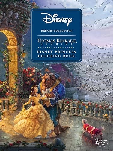 Disney Dreams Collection Thomas Kinkade Studios Disney Princess Coloring Book - Image 1