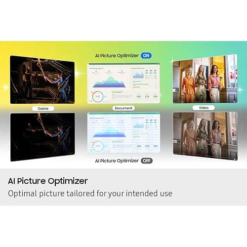 Samsung Movingstyle M7 M70F + $200 Amazon Gift Card, 4K UHD Smart Monitor with Adjustable Rolling Stand, Samsung Vision AI, Gaming Hub, AI Picture Optimizer, SmartThings, Knox Security, F-LS32FM70-MSR thumbnail 4