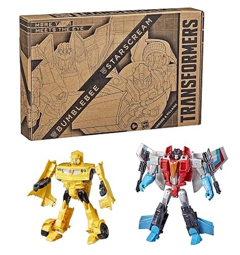 Transformers Toys Heroes and Villains Bumblebee and Starscream 2-Pack Action Figures - for Kids Ages 6 and Up, 7-inch (Amazon Exclusive) thumbnail 4