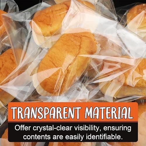 200Pcs Cookie Bags， Self Sealing Cellophane Bags 4x4 Inch, Resealable Treat Bag for Fresh Cookies, Candy, Gifts, and Party Favors thumbnail 6