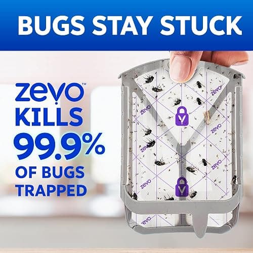 Zevo Flying Insect Trap Refill Cartridges for Fruit Flies & Gnats, 4 Count | Fits Zevo MAX & Zevo Flying Insect Trap, Catches House Flies, Gnats & Fruit Flies 24/7, No Added Fragrance or Dyes thumbnail 7