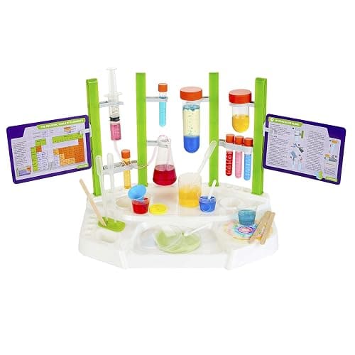 Thames & Kosmos Ooze Labs Chemistry Station Science Experiment Kit, 20 Non-Hazardous Experiments Including Safe Slime, Chromatography, Acids, Bases & More, Multi-Color thumbnail 4