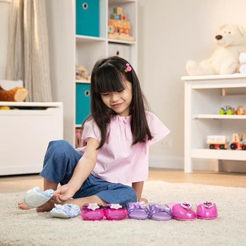 Melissa & Doug Role Play Collection - Step in Style! Dress-Up Shoes Set (4 Pairs), Multicolored, 11" x 12" x 4.5" Packaged thumbnail 2