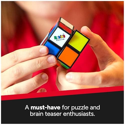 Rubik's Cube, The Official 2x2 Rubik's Cube, Mini Problem-Solving Brain Teaser, Classic Color-Matching Puzzle, Fidget Toy, Sensory Puzzle, Stocking Stuffers for Ages 8 & Up thumbnail 4