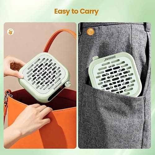 JODSONE Mini Nail Dust Collector PocketSized 6000RPM Powerful Suction Portable Nail Salon with 30 Filters Green thumbnail 3