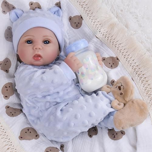 Milidool Lifelike Reborn Baby Dolls Boy- 18-Inch Soft Body Realistic-Newborn Real Life Baby Dolls for Kids Age 3+ thumbnail 7