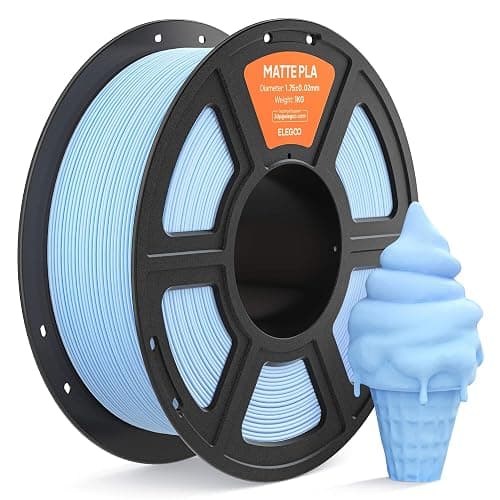 ELEGOO Matte PLA Filament Ice Blue 1KG - Image 1