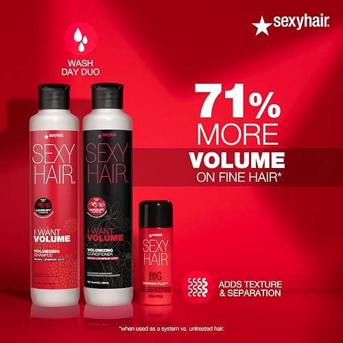 SexyHair Big Powder Play Volumizing & Texturizing Powder, 0.53 Oz | Colorless on Hair | Fragrance Free | Instant Lift thumbnail 5