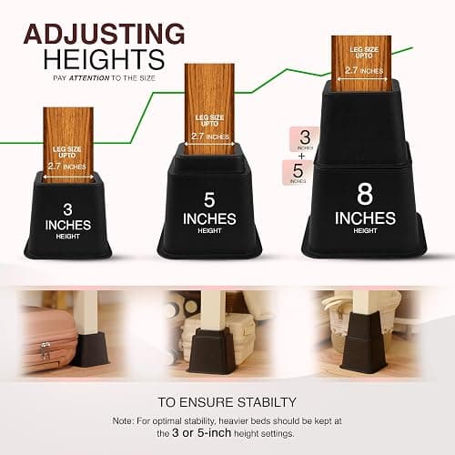 Bed risers thumbnail 8