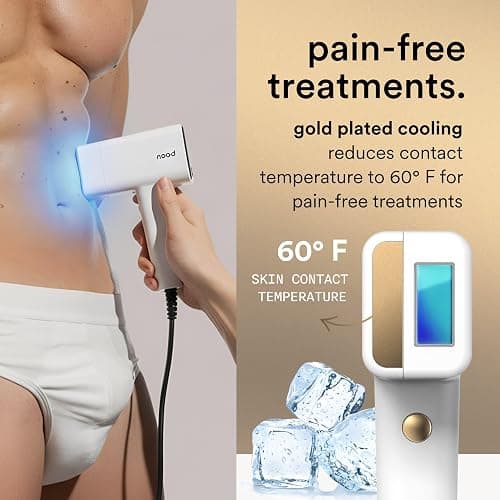 Nood™ Flasher Pro — Forbes Best Product 2026 — IPL Laser Hair Removal Device For At Home Use — Pain-Free, Permanent, Visible Results After First Use & Works Everywhere Hair Grows — Gloss White thumbnail 5