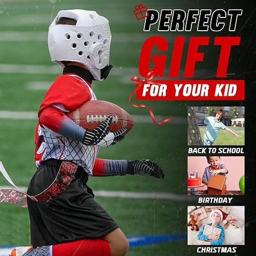 AIGEVTURE Youth Football Gloves Kid Receiver Gloves Boys Girls Unmatched Grip Great Gift thumbnail 3