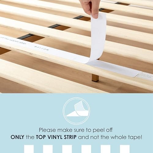 Mellow Naturalista Classic - 12 Inch Solid Wood Platform Bed with Wooden Slats, No Box Spring Needed, Easy Assembly, Full, Natural Pine thumbnail 10