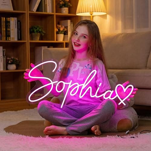 Custom Neon Sign,Personalized LED Neon Light for Wall Decor Bedroom Wedding Birthday Party Gift Bar Salon Business Decor,Customizable Name Sign for Indoor Events & Party Decorations - Image 1