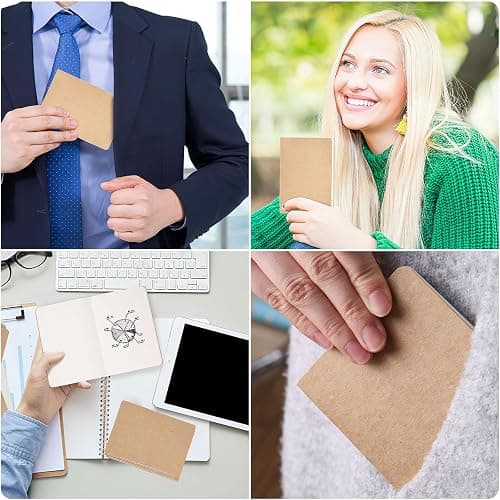Koogel 24PCS Mini Notebooks,Blank Pocket Notepads 8.9x12.7cm Brown Notebooks Small Journal for Students Traveler School Supplies 30 Sheets thumbnail 6