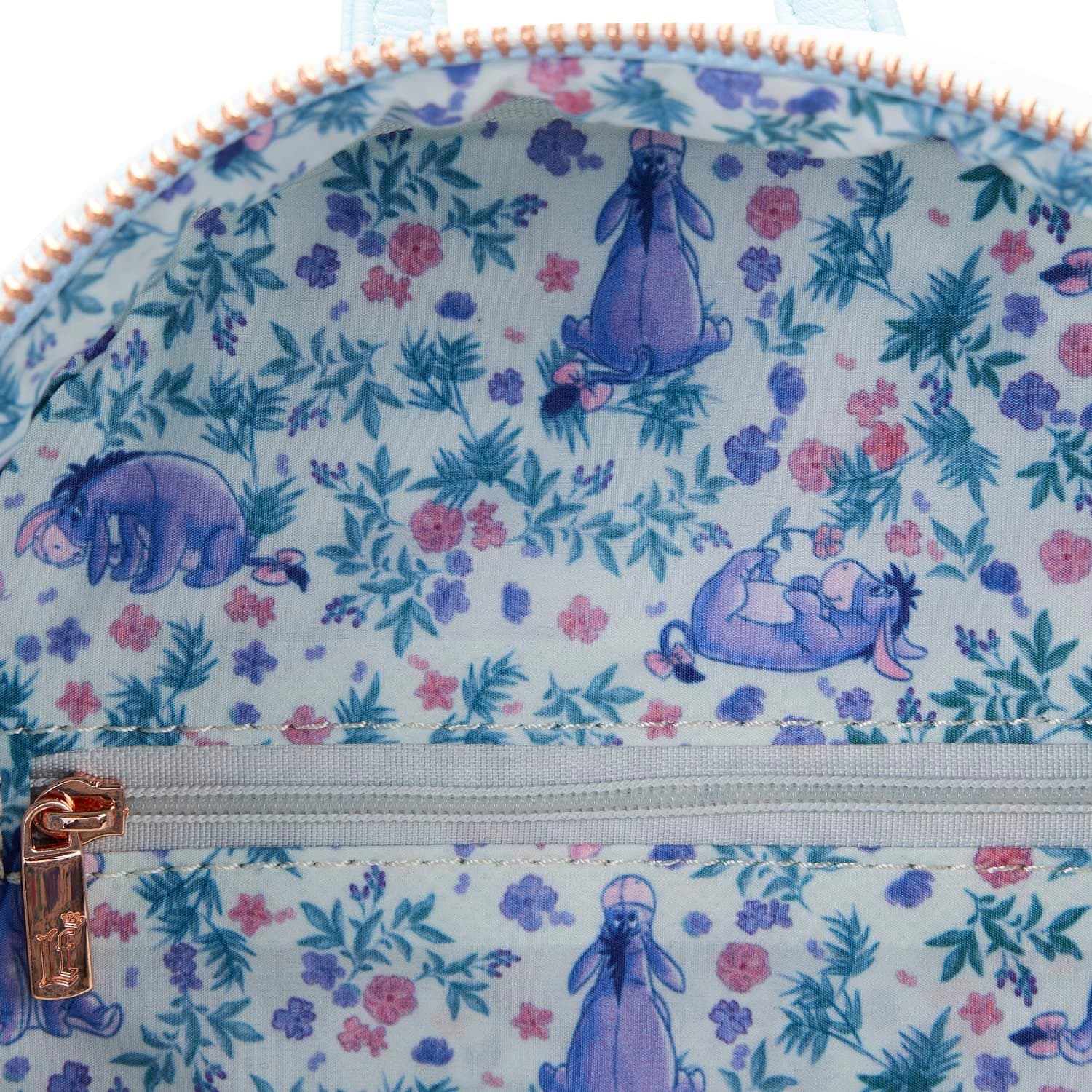 Loungefly Winnie the Pooh Eeyore Mini Backpack Handbag Floral Print Double Strap Shoulder Bag thumbnail 5
