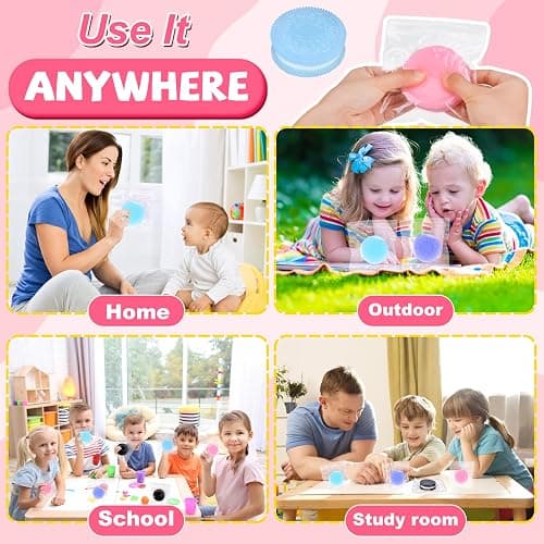 Vibbang 4pcs Biscuit Stress Relief Toy, Pinching Biscuit Simulation Toy, Anxiety Relief Sensory Toy, Soft Decompression Toy, Stress Fidget Toys for Christmas, Halloween, Birthday Gifts - A thumbnail 6