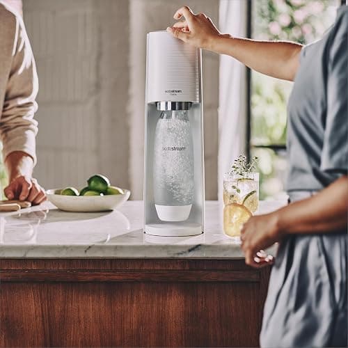 SodaStream Terra Sparkling Water Maker (White) with CO2, DWS Bottle and Bubly Drop thumbnail 2