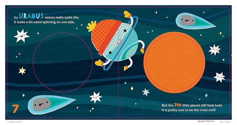 8 Little Planets: A Solar System Book for Kids with Unique Planet Cutouts thumbnail 13