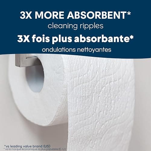 Cottonelle Toilet Paper, 12 Mega Rolls = 48 Regular Rolls, Ultra Comfort, Soft Bathroom Tissue, 244 Sheets per Roll, Packaging May Vary thumbnail 5