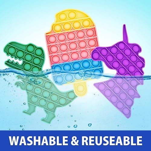 Fidget Toys Pack 50 Pcs – Party Favors for Kids 8-12, Stocking Stuffers for Kids, Bulk Sensory Toys for Classroom Treasure Box Prizes, Goodie Bags, Birthday Gifts thumbnail 5