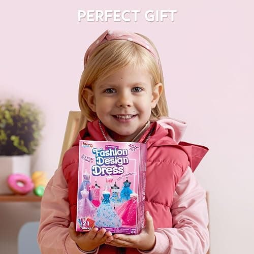 Klever Kits 400+PCS Fashion Design Crafts for Kids, Art and Crafts, DIY Sewing Kits with 3 Mannequins for Girls Aged 8-12, Birthday Presents, Toys for Kids thumbnail 8